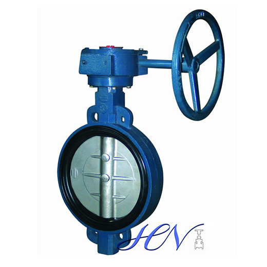 Cast Iron Wafer Type Concentric Worm Gear Operated Butterfly Valve