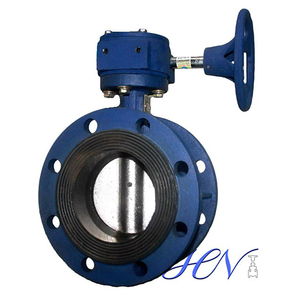 Flange Type Concentric Cast Iron Soft Seated Butterfly Valve