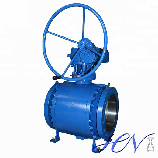 Industrial Flanged Side Entry Forged Trunnion Mounted Ball Valve