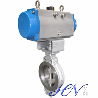 Pneumatic Wafer Type Double Eccentric Butterfly Valve