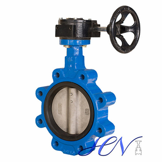 Gear Type Fully Lugged Cast Iron Centric Butterfly Valve