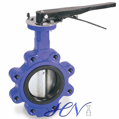 Manual Cast Iron Soft Seated Lug Type Centric Butterfly Valve