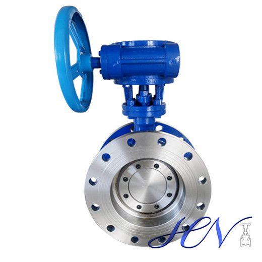 Flange Type Flow Control Manual Double Eccentric Butterfly Valve