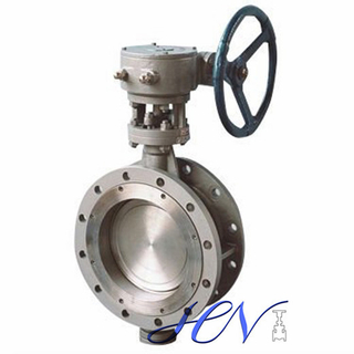 Zero Leakage Industrial Flange Type Double Eccentric Butterfly Valve