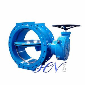 Worm Gear Cast Iron Flange Type Soft Sealing Concentric Butterfly Valve