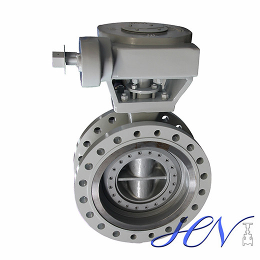 Double Flange Industrial Flow Control Manual Triple Offset Butterfly Valve
