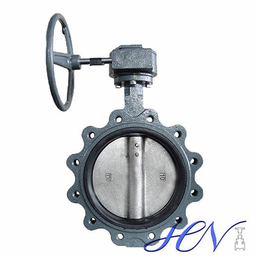 Ductile Iron Lug Type Gear Operated Water Centric Butterfly Valve