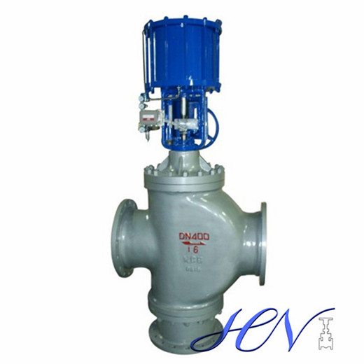 3-way Pneumatic Operated Carbon Steel Flanged Control Valve